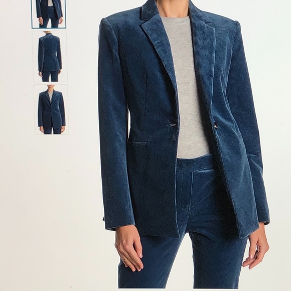 Theory Metal Blue Modern Corduroy Power 